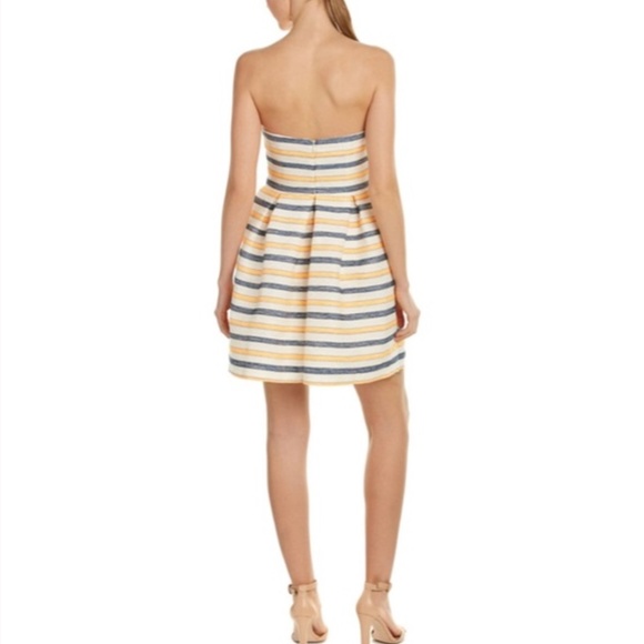 HUTCH Anthropologie Strapless Striped Mini Dress - Picture 2 of 13